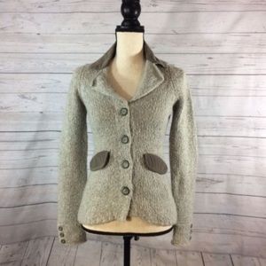 Anthropologie Sparrow Elbow Patch Cardigan